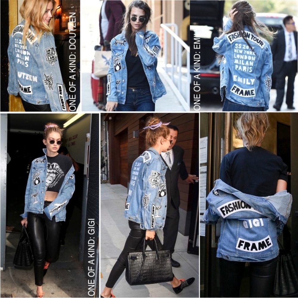 Frame Denim "Le Original Patch Jacket" WORN BY Joan Smalls